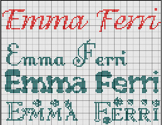 Schema punto croce Emma Ferri3