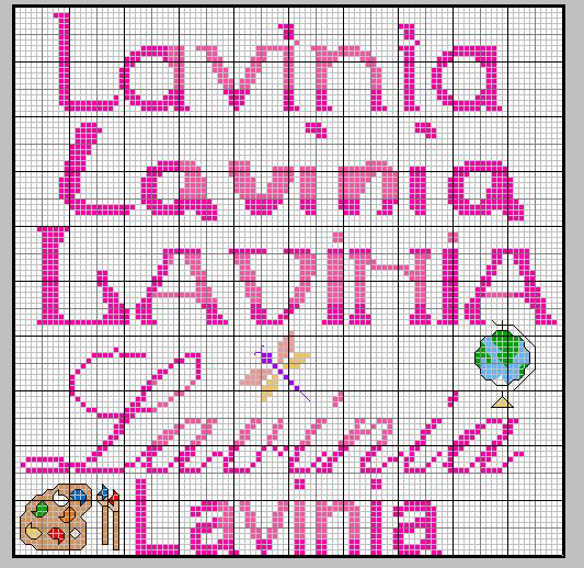 Schema punto croce Lavinia2