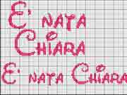 Schema E' Nata Chiara 2 