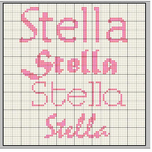 Schema punto croce Stella2