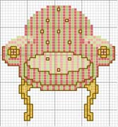 Schema punto croce Poltrona