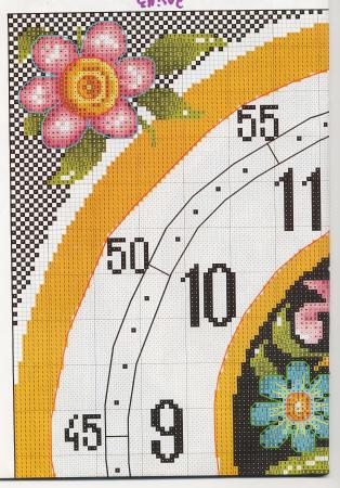 Schema punto croce Fiore Minuto 3