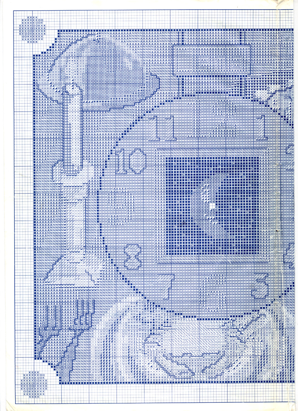 Schema punto croce Orologi Cena 2