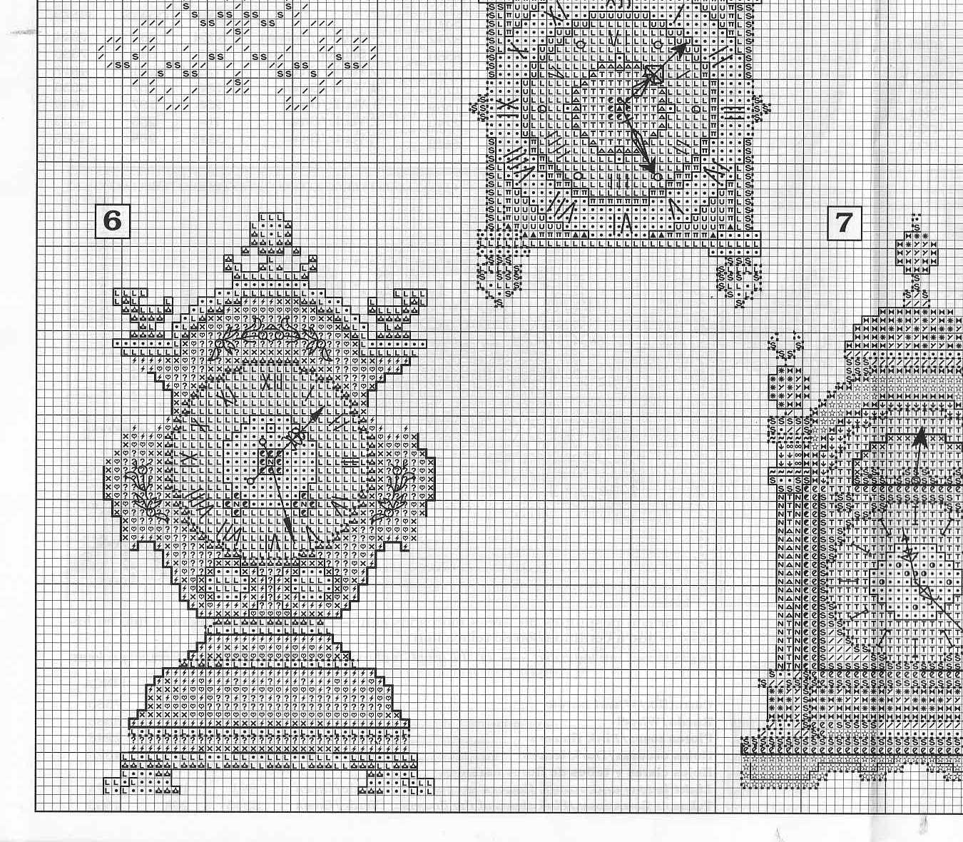 Schema punto croce Orologi Da Parete 3