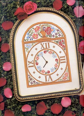 Schema punto croce Orologio Campestre 1a