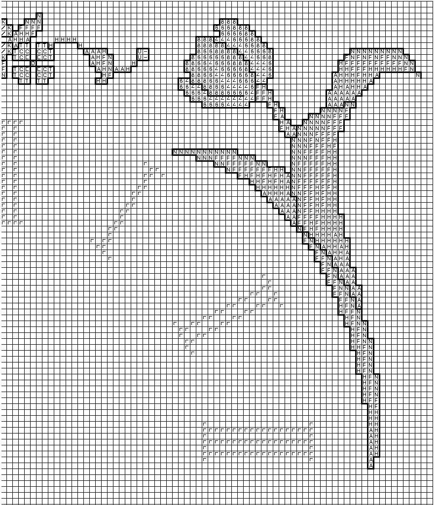 Schema punto croce Orologio Cesto Fiori 1c