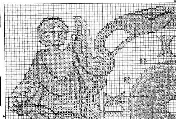 Schema punto croce Orologio Classico 3c