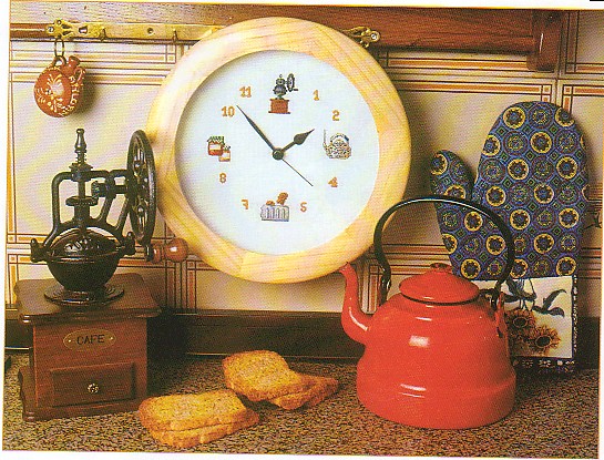 Schema punto croce Orologio Colazione A