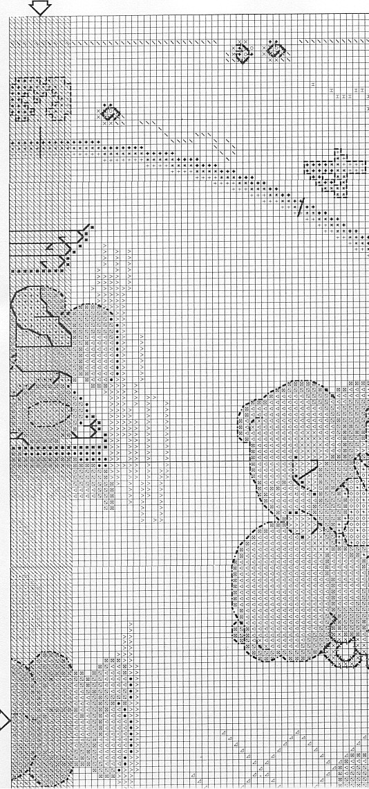 Schema punto croce Orologio Forever 1h