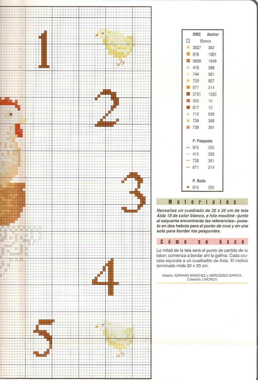 Schema punto croce Orologio Gallica Cova3