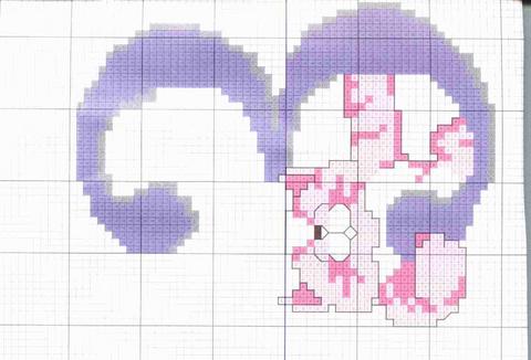 Schema punto croce Orologio Gatti 1c