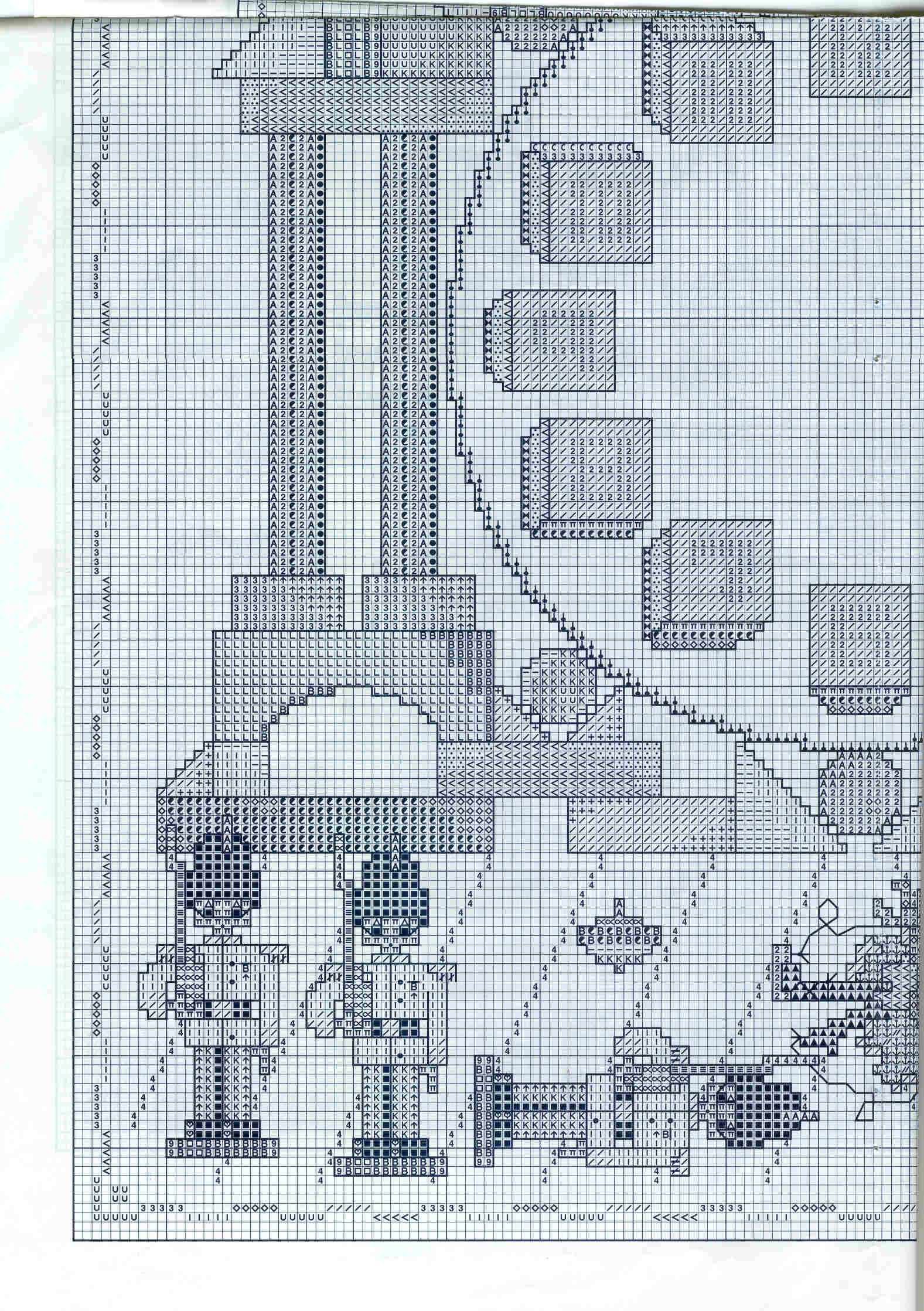 Schema punto croce Orologio Giochi2