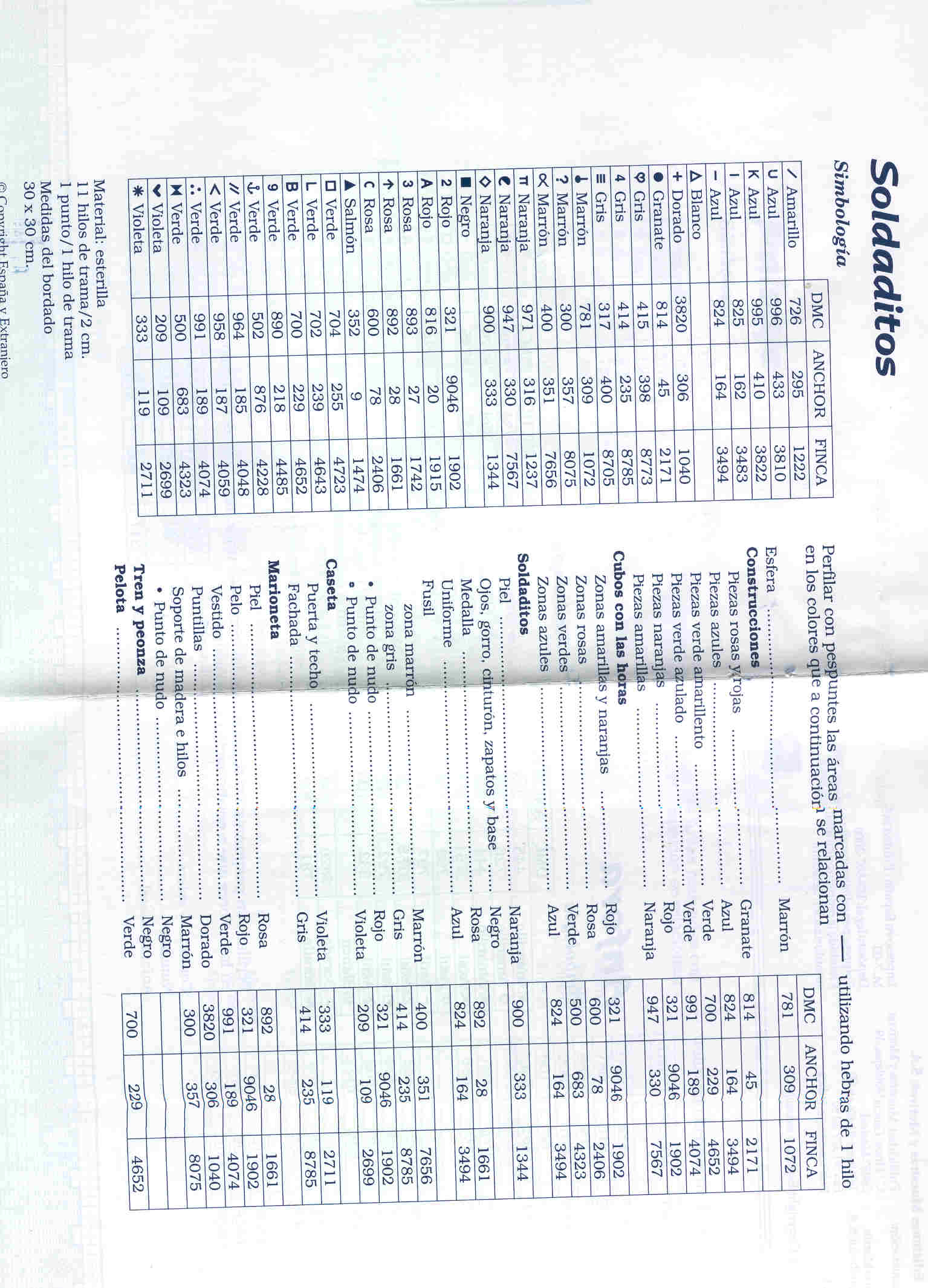 Schema punto croce Orologio Giochi6
