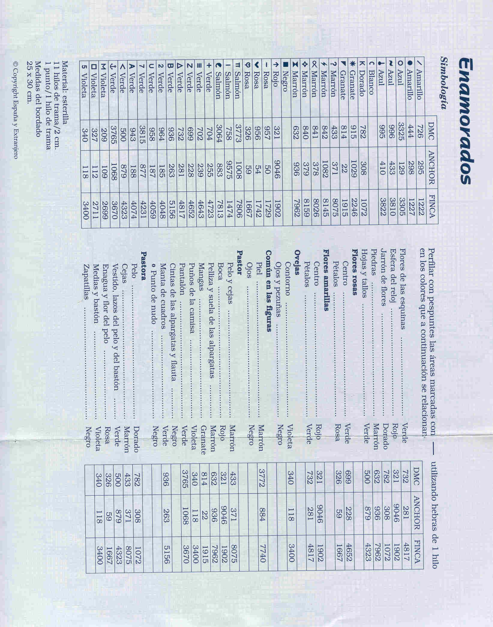Schema punto croce Orologio Innamorati1e