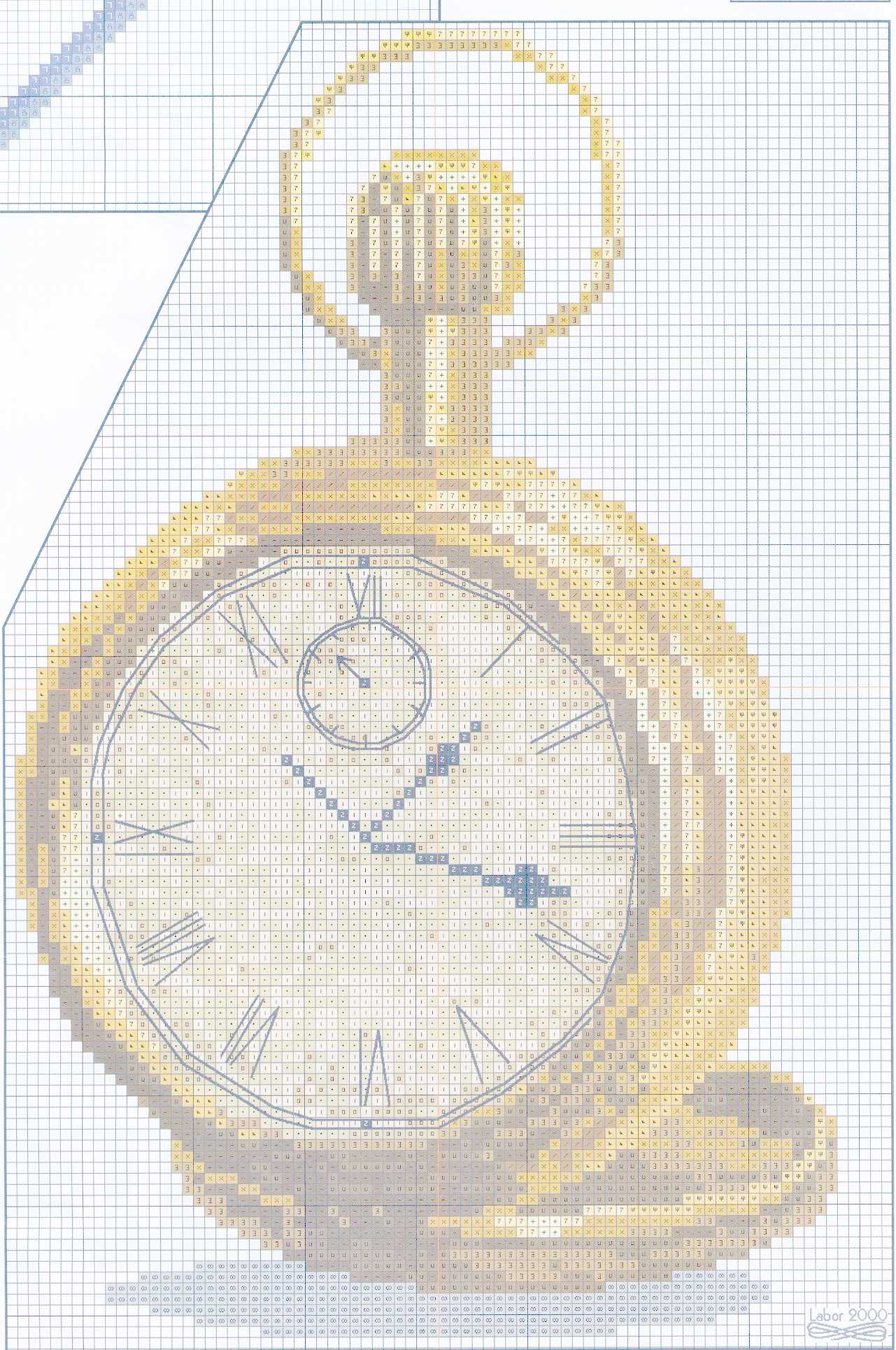 Schema punto croce Orologio Taschino3a