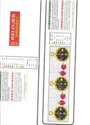 Schema punto croce Mini Orologi