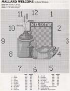 Schema punto croce Orologi Country 3