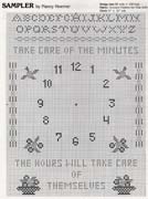 Schema punto croce Orologi Country 4