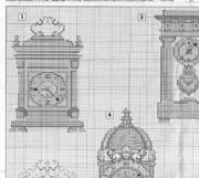 Schema punto croce Orologi Da Parete 2