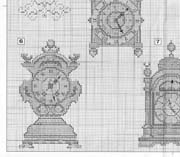 Schema punto croce Orologi Da Parete 3
