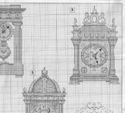 Schema punto croce Orologi Da Parete 4