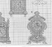 Schema punto croce Orologi Da Parete 5
