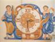 Schema punto croce Orologio Classico 3a