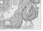 Schema punto croce Orologio Classico 3b