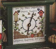 Schema punto croce Orologio Country 1a