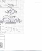 Schema punto croce Orologio Cucina 2b