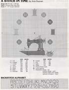 Schema punto croce Orologio Cucito
