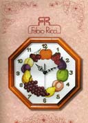 Schema punto croce Orologio Frutta 2a