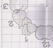 Schema punto croce Orologio Frutta 2b