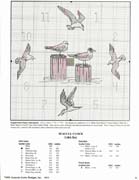Schema punto croce Orologio Gabbiani