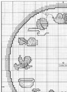 Schema punto croce Orologio Gatto Curiosone 1b