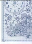 Schema punto croce Orologio Innamorati1b