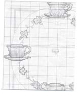 Schema punto croce Orologio Ora Te2