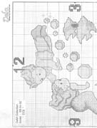 Schema punto croce Orologio Sirena 2