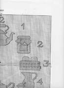 Schema punto croce Orologio Utensili B