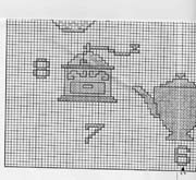 Schema punto croce Orologio Utensili C