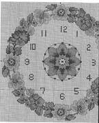 Schema punto croce Round Clock