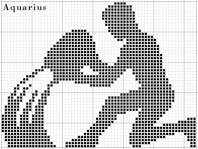 Schema punto croce Acquario-5