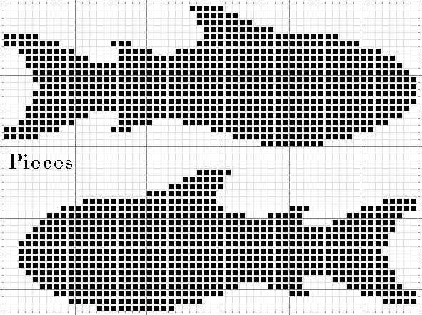 Schema punto croce Pesci-5
