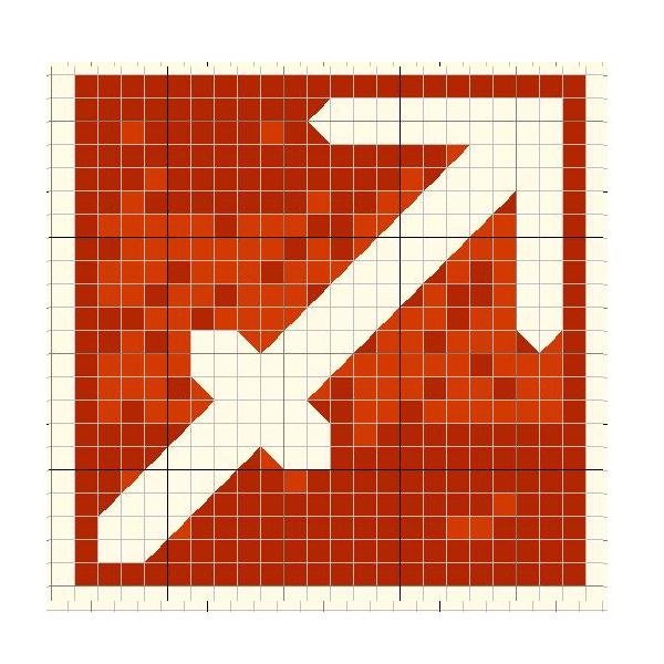 Schema punto croce Sagittario-6