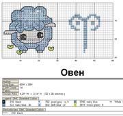Schema punto croce Ariete-4