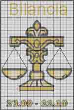 Schema punto croce Bilancia