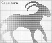 Schema punto croce Capricorno-5