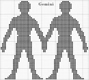 Schema punto croce Gemelli-5
