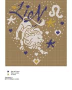 Schema punto croce Leone-3