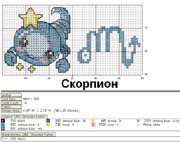 Schema punto croce Scorpione-4